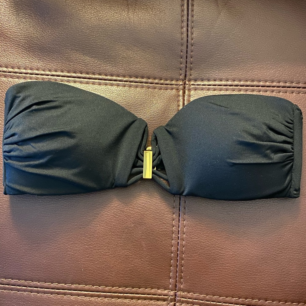 Victoria’s Secret Strapless Black Bikini Top XS